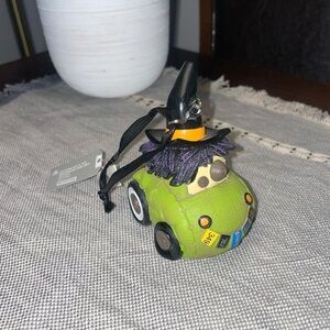 Disney Parks Pixar Cars Land Halloween Haul-O-Ween Scary Witch Car Ornament~NWT